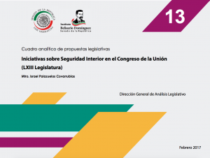 Iniciativas sobre Seguridad Interior en el Congreso de la Unión