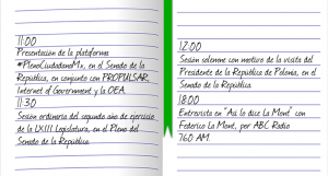 Agenda pública del senador Daniel Ávila Ruiz